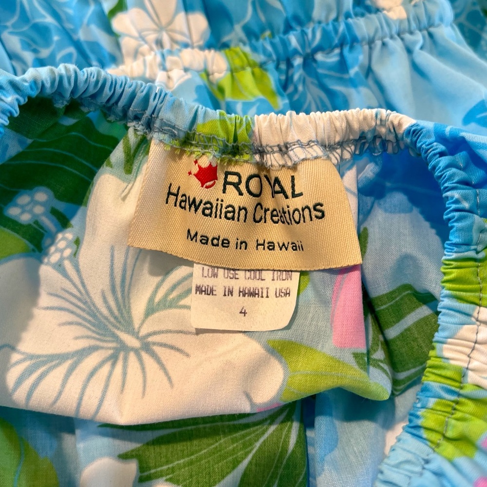 Girls Hawaiian Dress size 4 - Picture 2 of 2